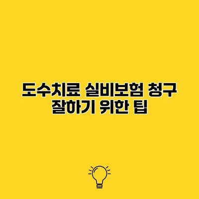 도수치료 실비보험 청구 잘하기 위한 팁