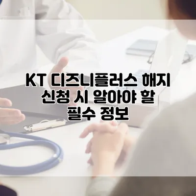 KT 디즈니플러스 해지 신청 시 알아야 할 필수 정보
